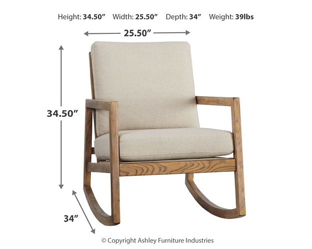 Novelda Rocker Accent Chair - LasVegasFurnitureOnline.com