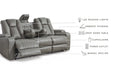 Mancin Reclining Sofa with Drop Down Table - LasVegasFurnitureOnline.com