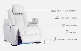 Party Time Power Recliner - LasVegasFurnitureOnline.com