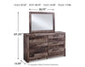 Derekson Dresser and Mirror - LasVegasFurnitureOnline.com