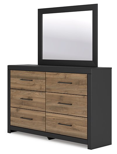 Vertani Dresser and Mirror - LasVegasFurnitureOnline.com