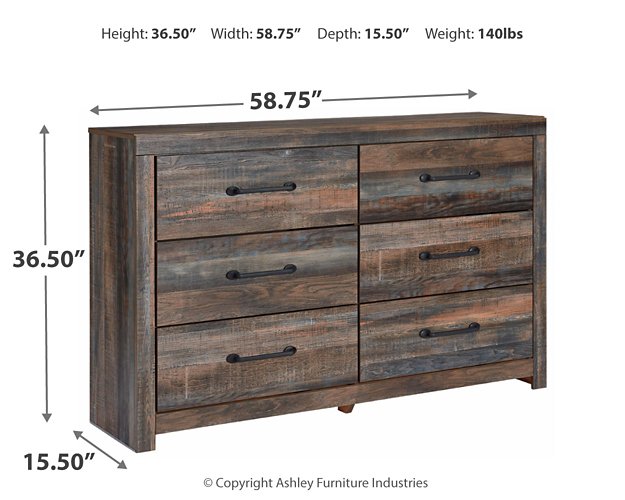 Drystan Dresser and Mirror - LasVegasFurnitureOnline.com