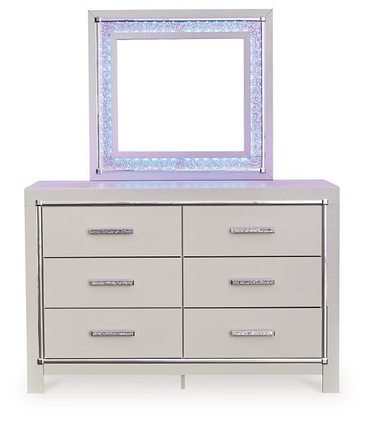 Zyniden Dresser and Mirror - LasVegasFurnitureOnline.com