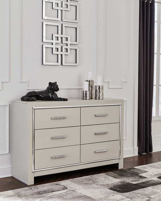 Zyniden Dresser and Mirror - LasVegasFurnitureOnline.com