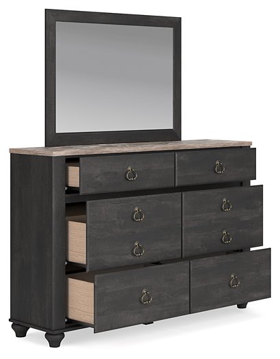 Nanforth Dresser and Mirror - LasVegasFurnitureOnline.com