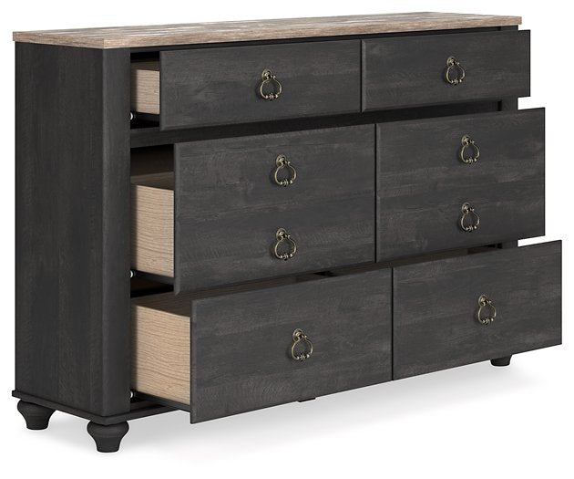 Nanforth Dresser and Mirror - LasVegasFurnitureOnline.com