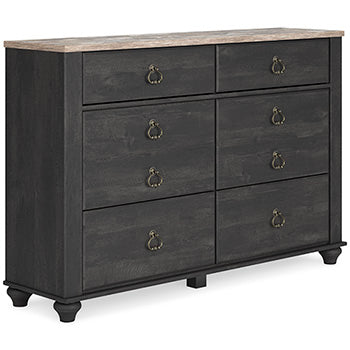 Nanforth Dresser and Mirror - LasVegasFurnitureOnline.com