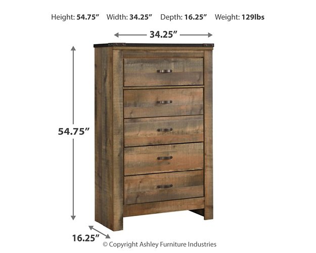 Trinell Youth Chest of Drawers - LasVegasFurnitureOnline.com