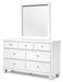 Fortman Dresser and Mirror - LasVegasFurnitureOnline.com