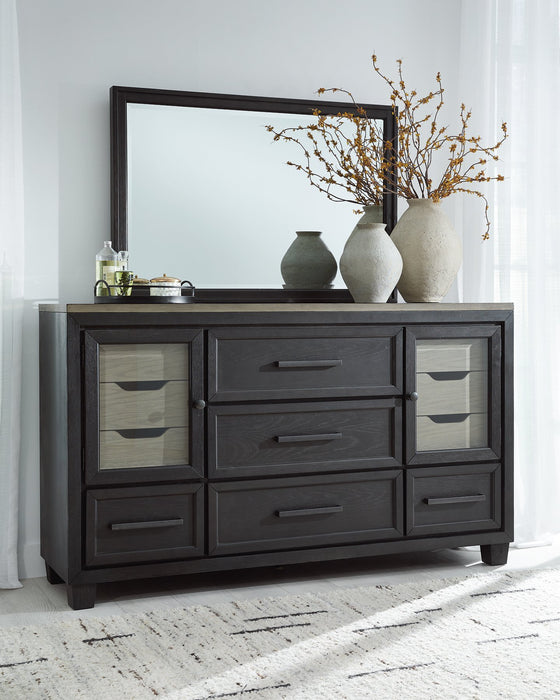 Foyland Dresser and Mirror - LasVegasFurnitureOnline.com