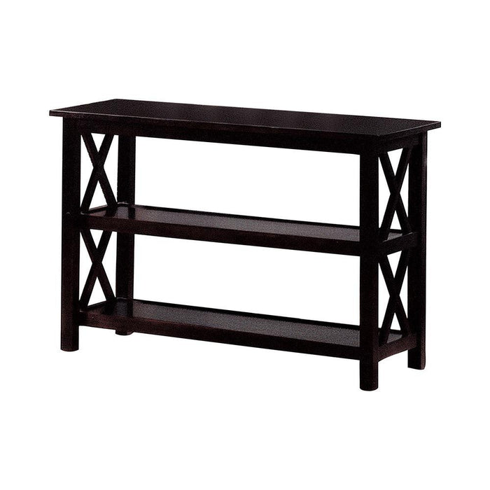 Rachelle Sofa Table with 2-shelf Deep Merlot - LasVegasFurnitureOnline.com