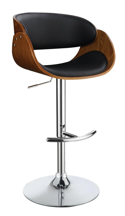 Dana Adjustable Bar Stool Black and Chrome - LasVegasFurnitureOnline.com