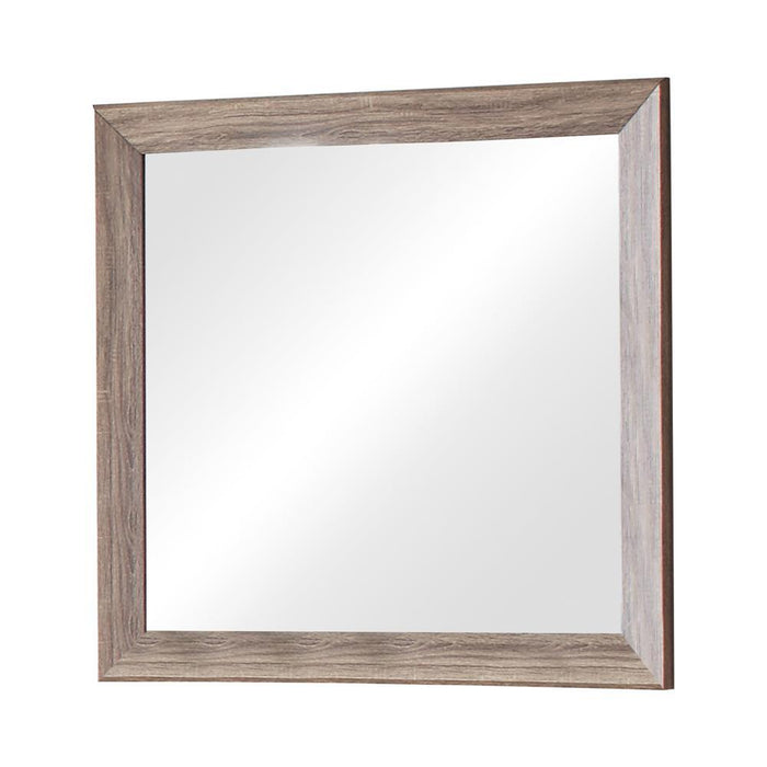 Kauffman Rectangular Dresser Mirror Washed Taupe - LasVegasFurnitureOnline.com