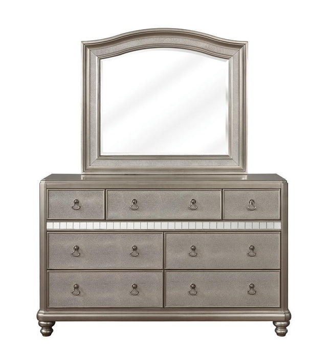 Bling Game Arched Dresser Mirror Metallic Platinum - LasVegasFurnitureOnline.com