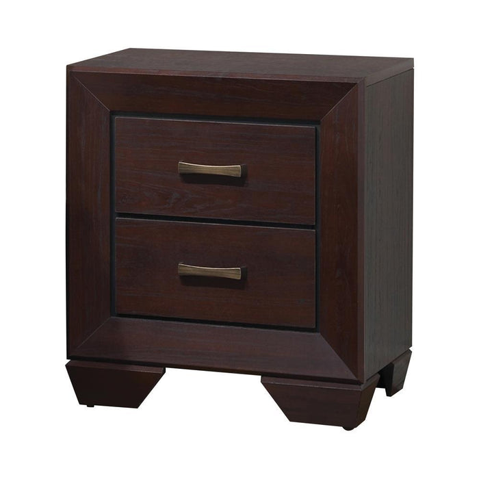 Kauffman 2-drawer Nightstand Dark Cocoa - LasVegasFurnitureOnline.com