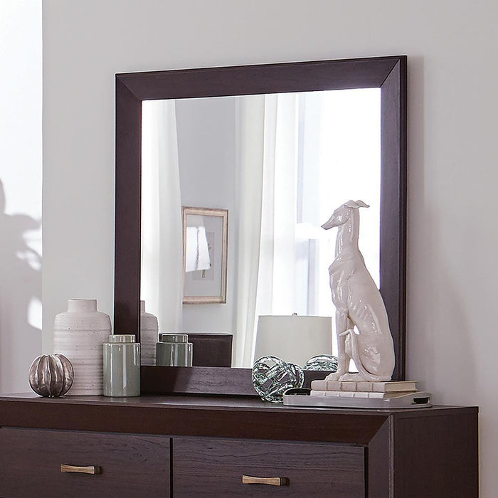 Kauffman Rectangular Dresser Mirror Dark Cocoa - LasVegasFurnitureOnline.com