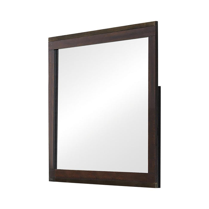 Edmonton Dresser Mirror Rustic Tobacco - LasVegasFurnitureOnline.com