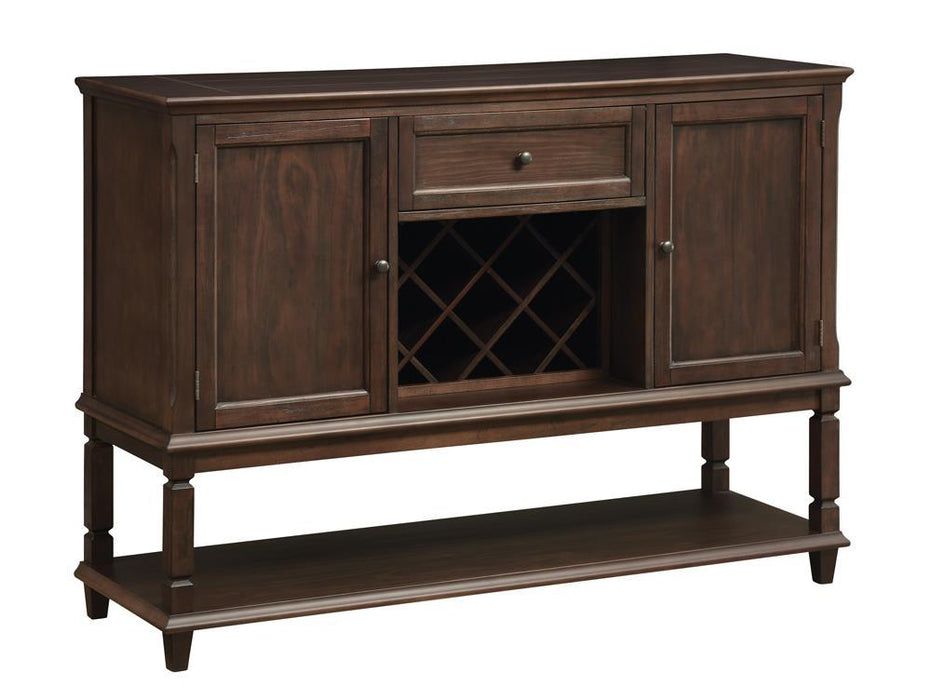 Parkins Server with Lower Shelf Rustic Espresso - LasVegasFurnitureOnline.com