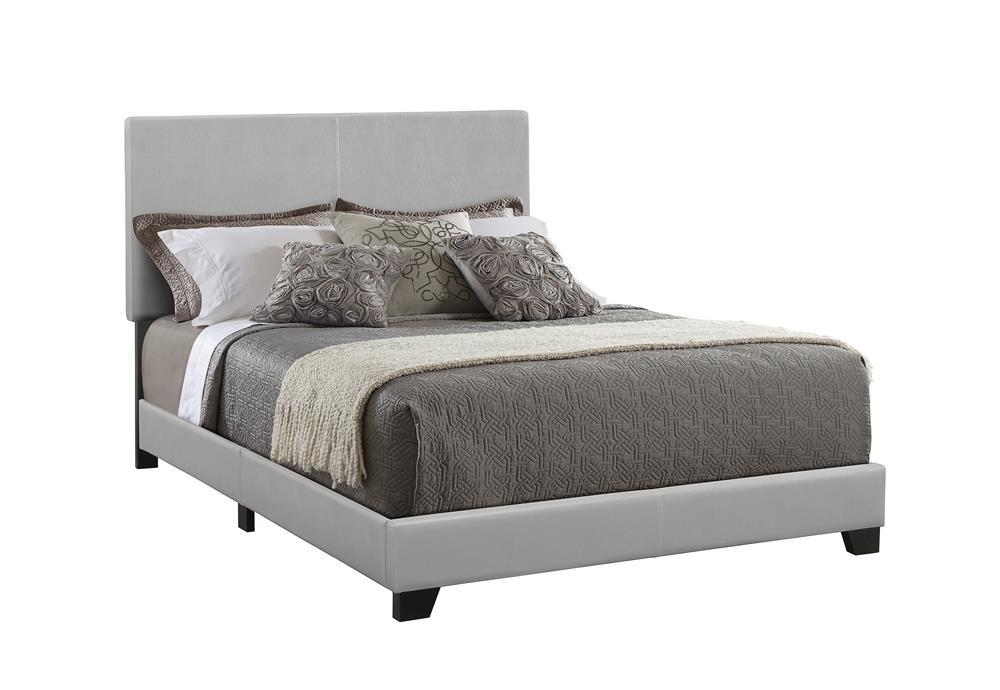 Dorian Upholstered Eastern King Bed Grey - LasVegasFurnitureOnline.com