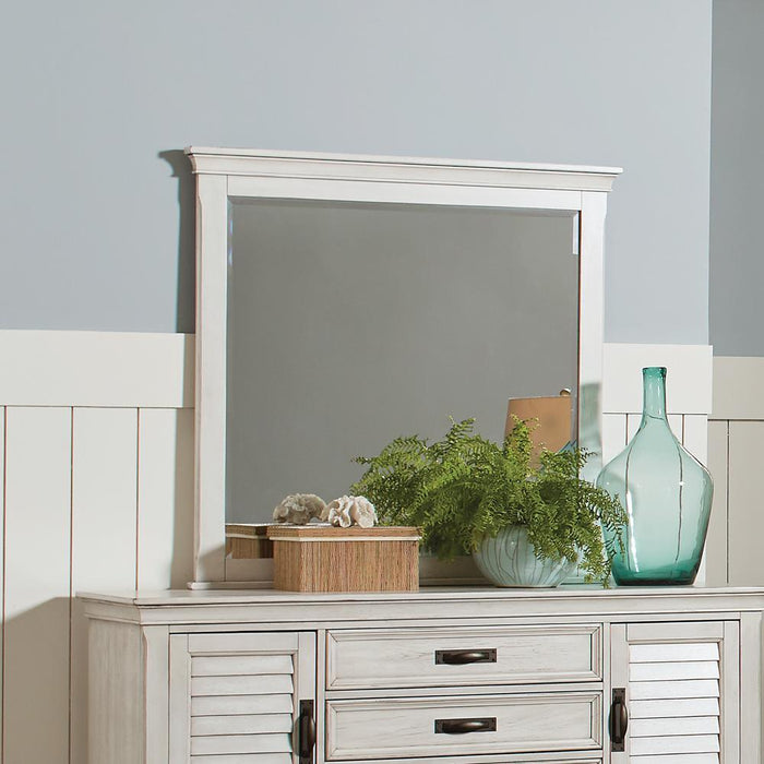 Franco Rectangular Dresser Mirror Antique White - LasVegasFurnitureOnline.com