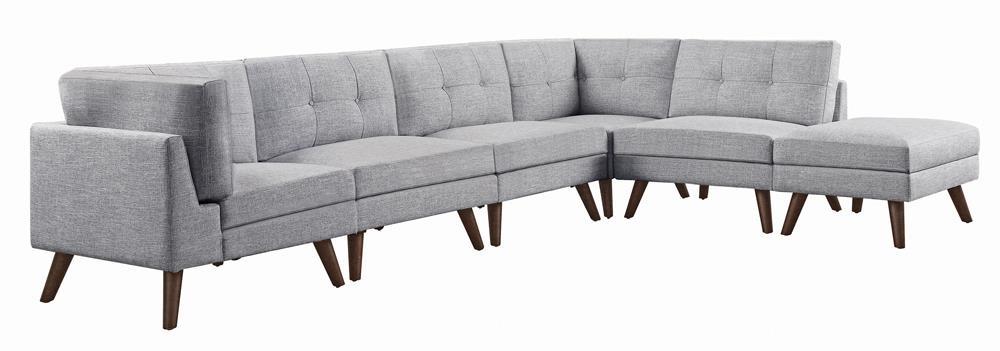 Churchill Modern Grey Corner - LasVegasFurnitureOnline.com