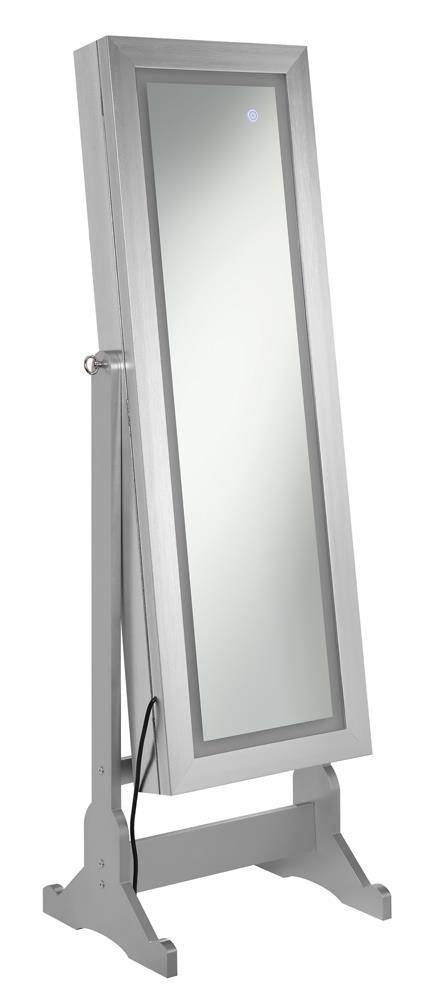 Moore Jewelry Cheval Mirror Silver - LasVegasFurnitureOnline.com