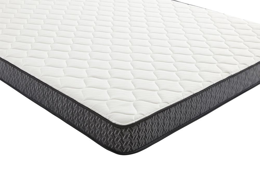 Santa Barbara Twin Mattress White and Charcoal - LasVegasFurnitureOnline.com