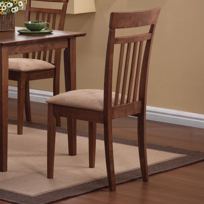 Robles 5-piece Dining Set Chestnut and Tan - LasVegasFurnitureOnline.com