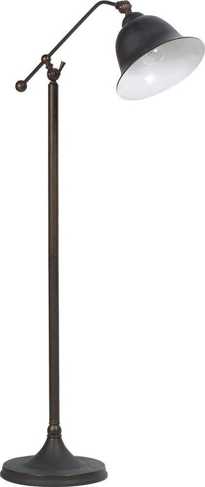 Eduardo Bell Shade Floor Lamp Dark Bronze - LasVegasFurnitureOnline.com