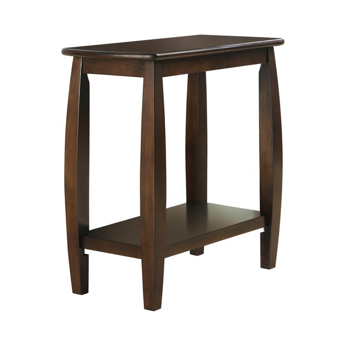 Raphael 1-shelf Chairside Table Cappuccino - LasVegasFurnitureOnline.com