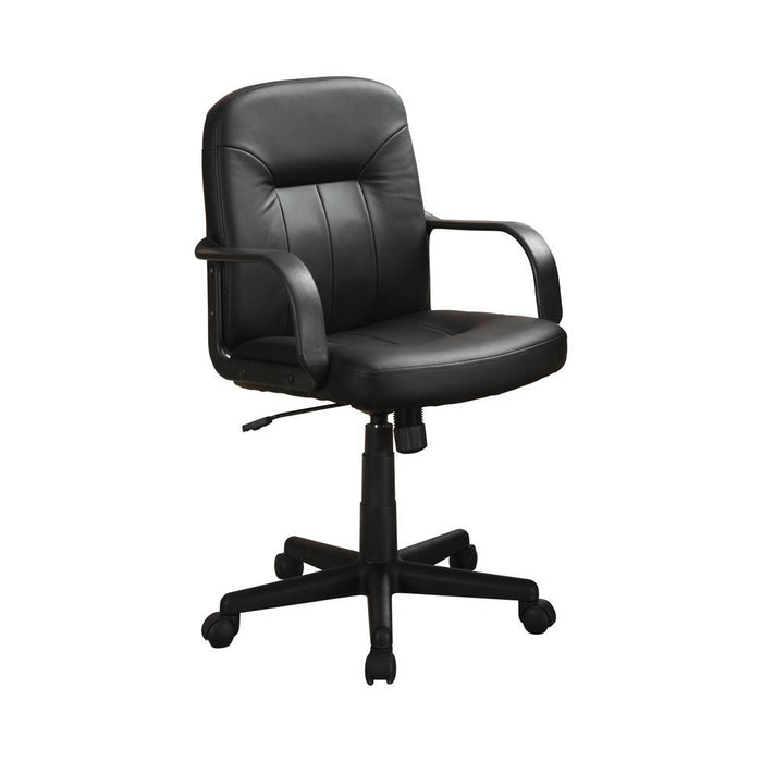 Minato Adjustable Height Office Chair Black - LasVegasFurnitureOnline.com