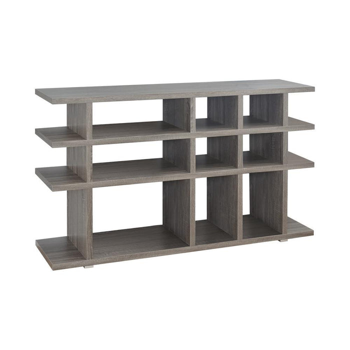 Santos 3-tier Bookcase Weathered Grey - LasVegasFurnitureOnline.com