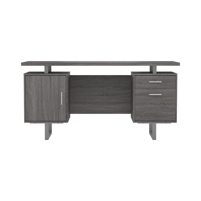 Lawtey Floating Top Office Desk Weathered Grey