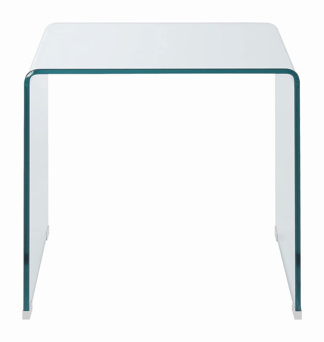 Ripley Square End Table Clear - LasVegasFurnitureOnline.com