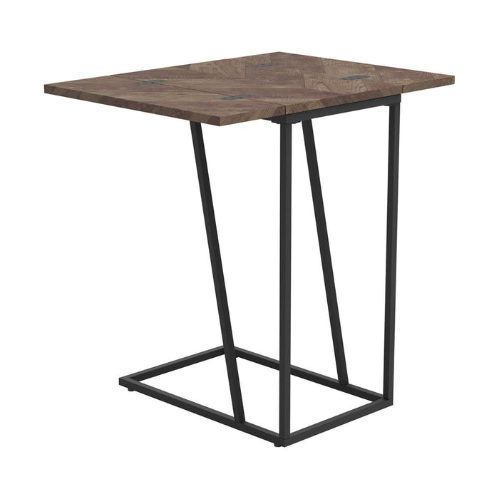 Carly Expandable Chevron Rectangular Accent Table Tobacco - LasVegasFurnitureOnline.com