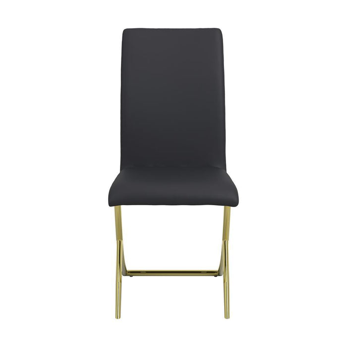 Carmelia Upholstered Side Chairs Black (Set of 4) - LasVegasFurnitureOnline.com