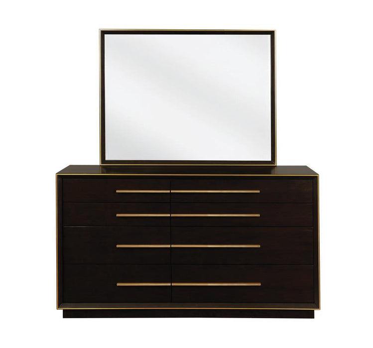 Durango Dresser Mirror Smoked Peppercorn - LasVegasFurnitureOnline.com