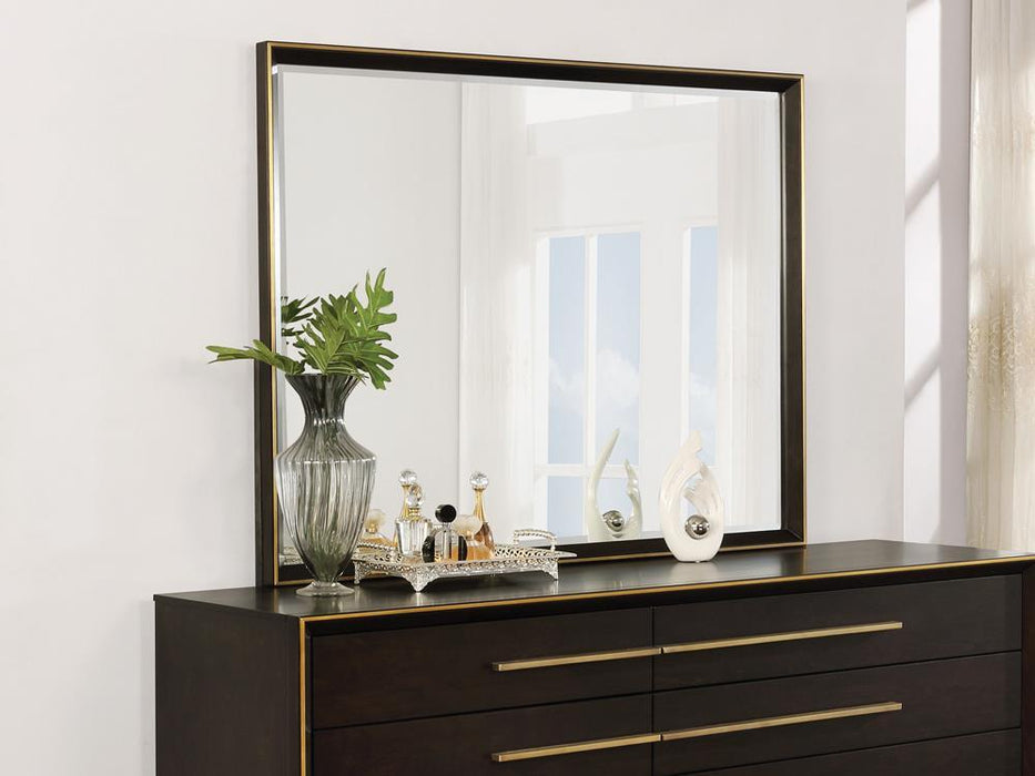 Durango Dresser Mirror Smoked Peppercorn - LasVegasFurnitureOnline.com