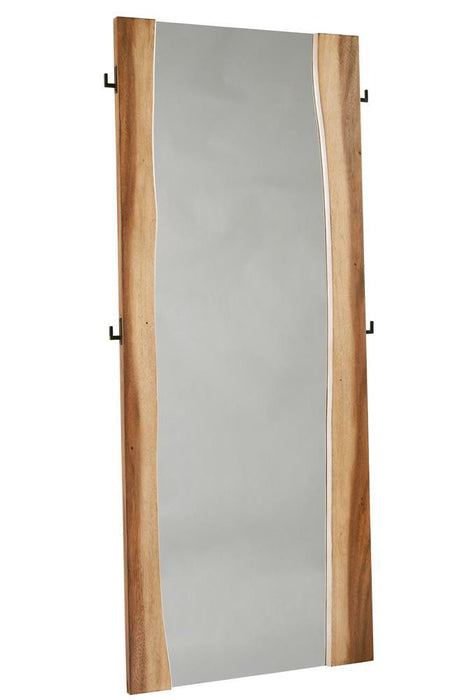 Winslow Standing Mirror Smokey Walnut and Coffee Bean - LasVegasFurnitureOnline.com