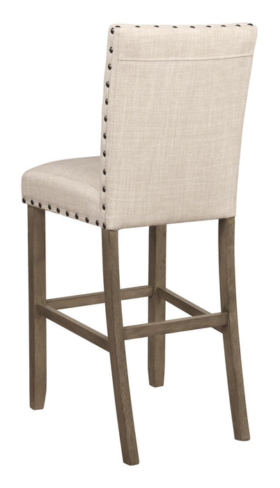 Ralland Upholstered Bar Stools with Nailhead Trim Beige (Set of 2) - LasVegasFurnitureOnline.com