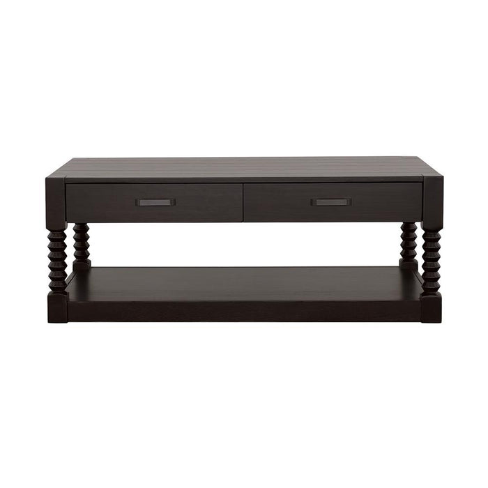 Meredith 2-drawer Coffee Table Coffee Bean - LasVegasFurnitureOnline.com