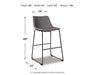 Centiar Pub Height Bar Stool - LasVegasFurnitureOnline.com