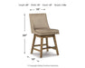 Tallenger Counter Height Bar Stool - LasVegasFurnitureOnline.com