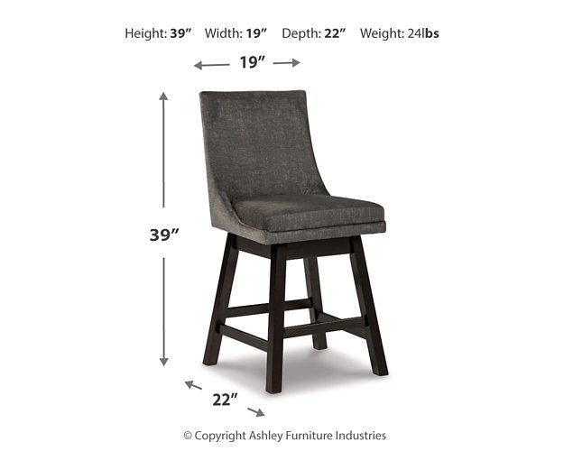 Tallenger Counter Height Bar Stool - LasVegasFurnitureOnline.com