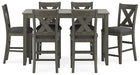 Caitbrook Counter Height Dining Table and Bar Stools (Set of 7) - LasVegasFurnitureOnline.com