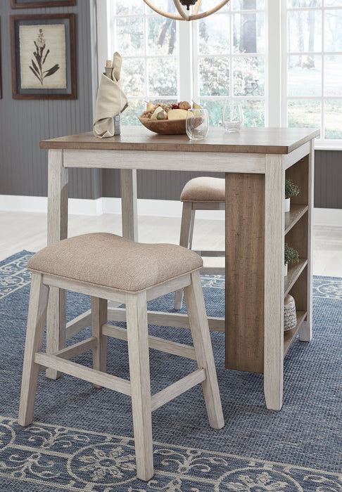 Skempton Counter Height Dining Table and Bar Stools (Set of 3) - LasVegasFurnitureOnline.com