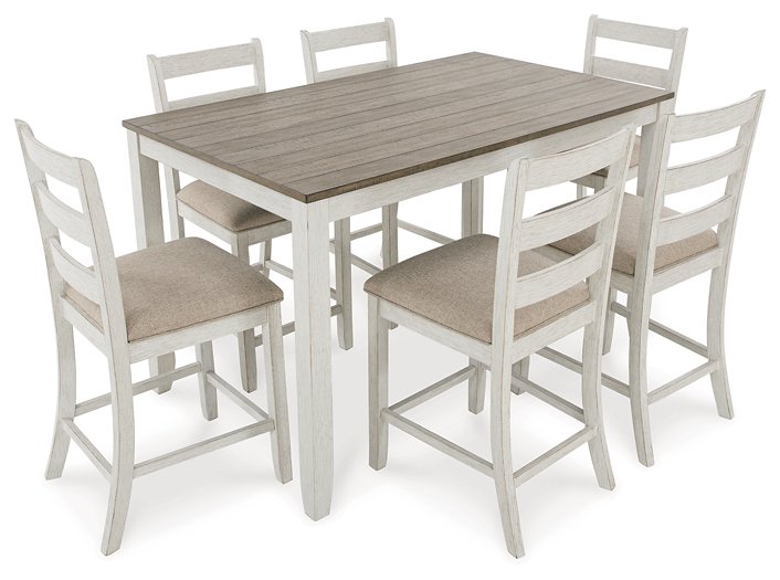 Skempton Counter Height Dining Table and Bar Stools (Set of 7) - LasVegasFurnitureOnline.com