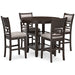 Langwest Counter Height Dining Table and 4 Barstools (Set of 5) - LasVegasFurnitureOnline.com