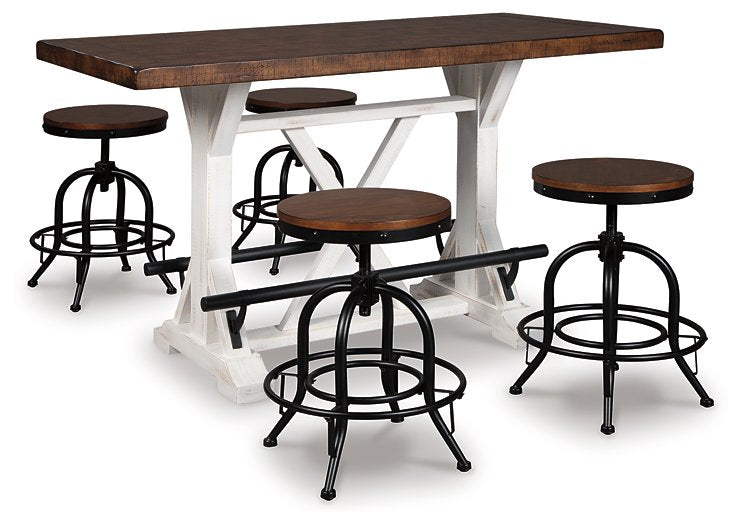 Valebeck Counter Height Dining Set - LasVegasFurnitureOnline.com