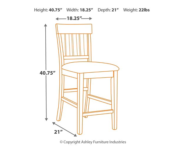 Haddigan Counter Height Dining Set - LasVegasFurnitureOnline.com